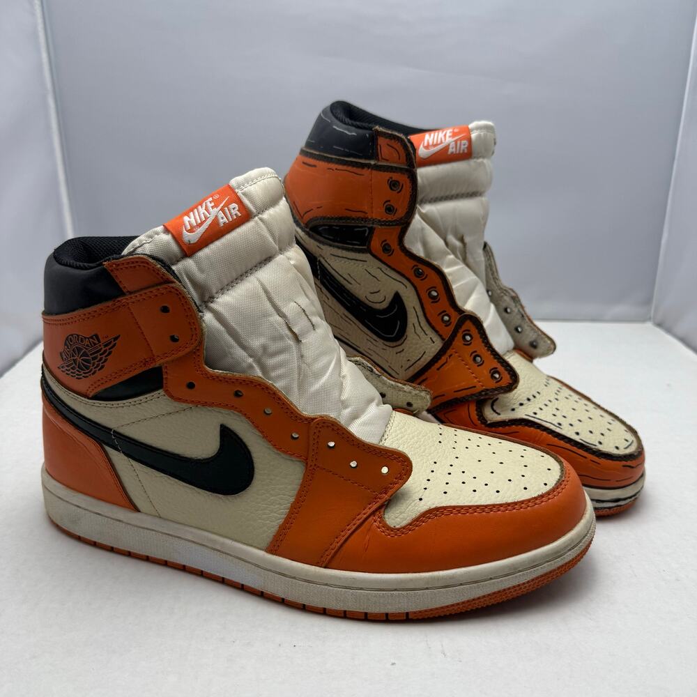 Custom Air Jordan 1 High Shattered Backboard Sneaker Size 12 Nike 2017